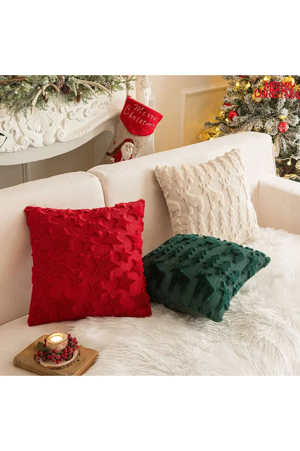 Pluche decoratieve kussenhoes | Avosian