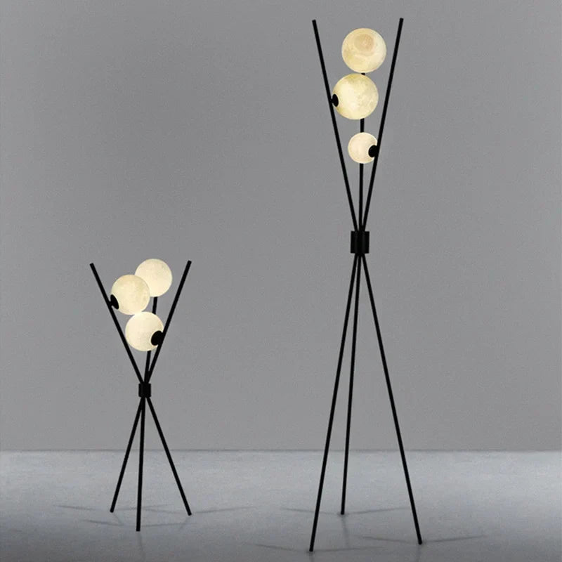 LunaGlow 3D Mond Vloerlamp modern ontwerp met statief LED!
