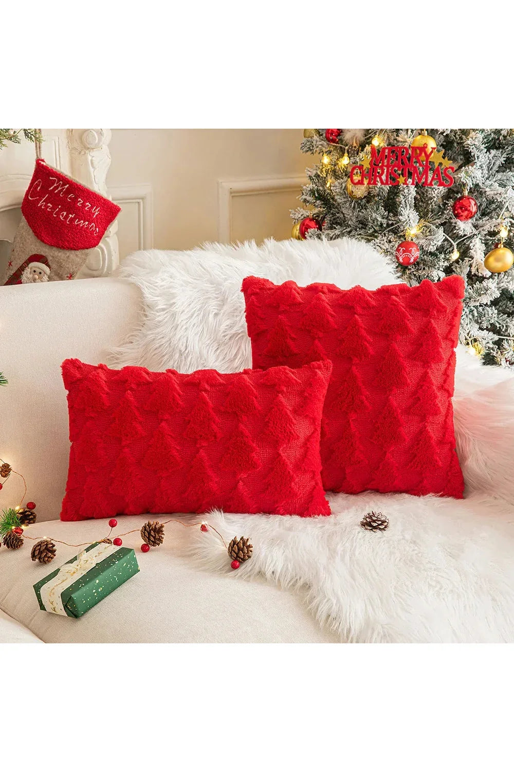 Pluche decoratieve kussenhoes | Avosian