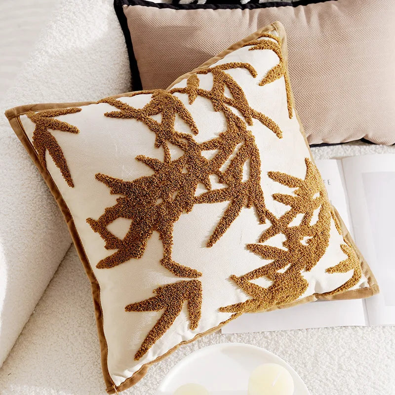 Luxe Geweven Decoratieve Kussen met Paardenprint voor Bank en Woonkamer