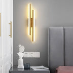 Moderne LED Wandlamp: Zwart/Gouden Acryl Kamerversiering Lamp