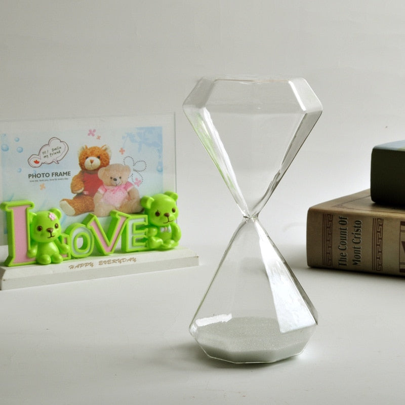 5–60 Minuten diamanten zandloper, zandloper, zandloper, kinder cadeau, zandloper, huisdecoratie, beschikbaar in meerdere kleur opties