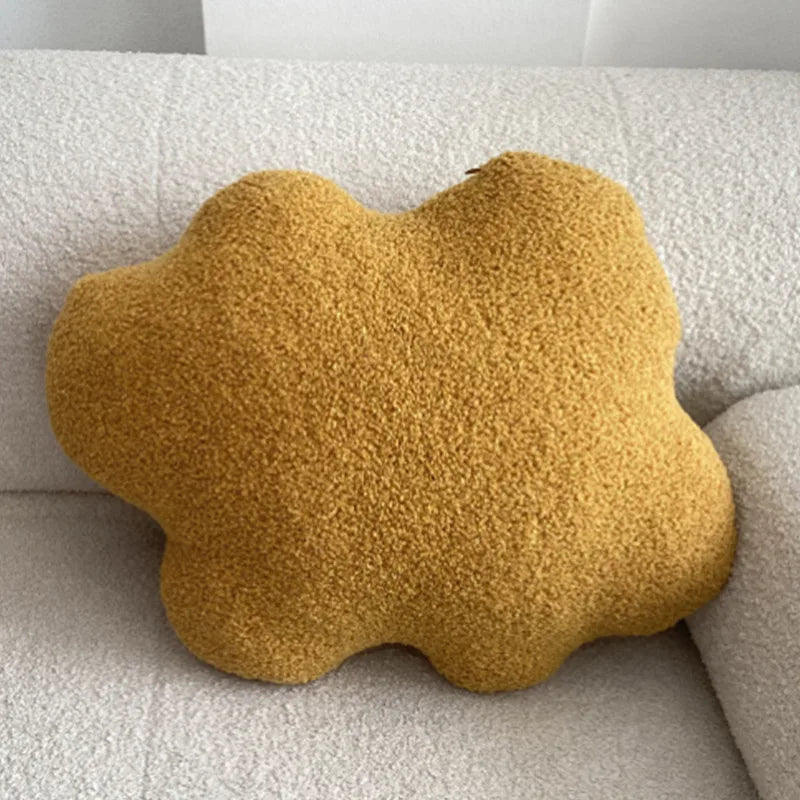 Nordic Bouclé Abstract Kussen – Minimalistische Pluche Kussen | Avosian