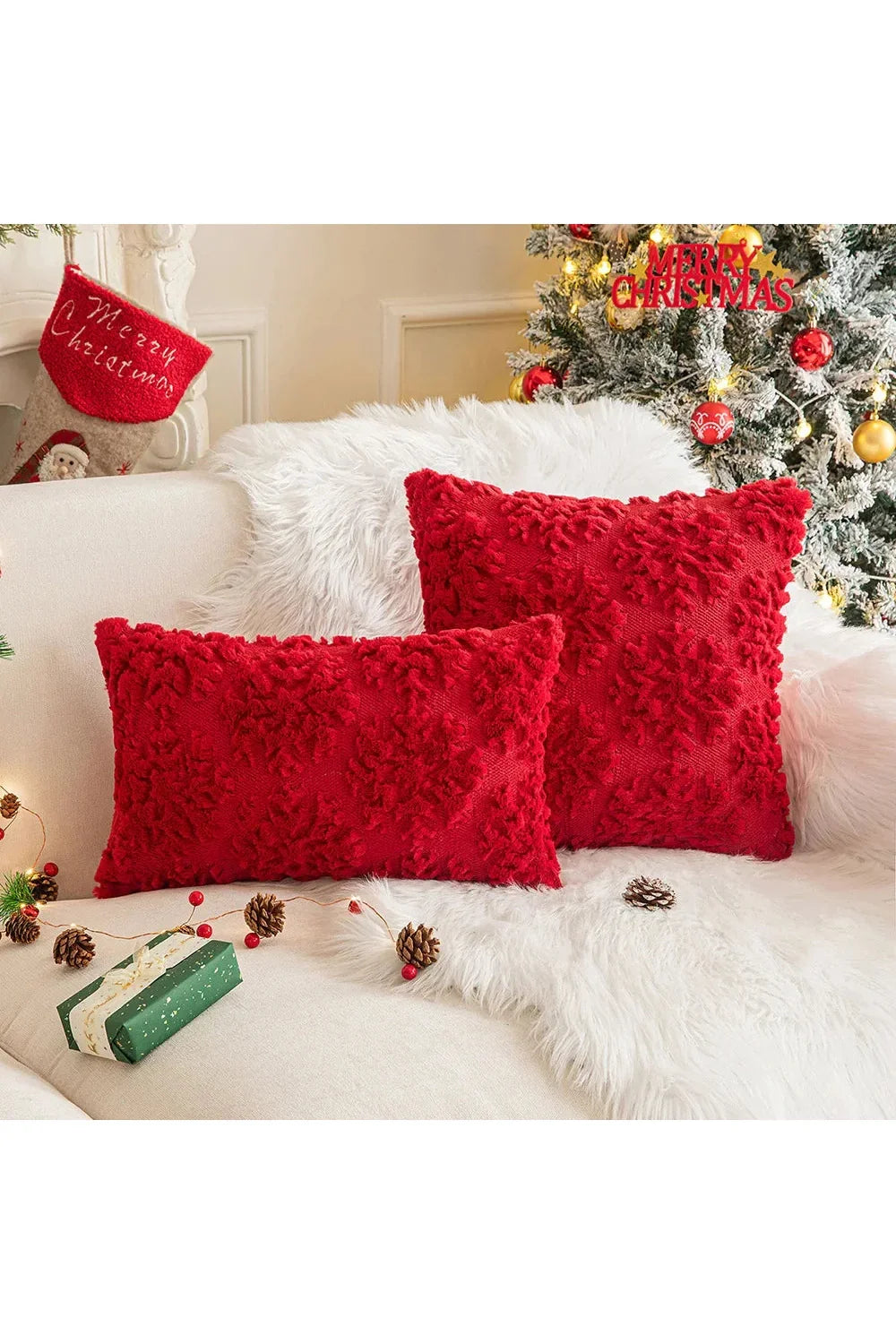Pluche decoratieve kussenhoes | Avosian
