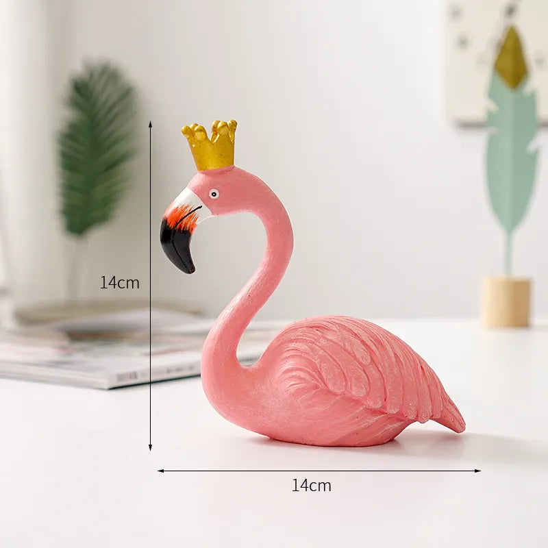 Nordic Flamingo Beeld Figuren Standbeeld Sculptuur Woonkamer Kantoor Bruiloft Feest Ornamenten Huisdecoratie Decoratie Accessoires