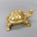 Messing Feng Shui Schildpad Standbeeld Geluk Dier Sculptuur voor Langdurigheid Thuis Kantoor Decoratie Beeldje Geschenk Studie Ornament