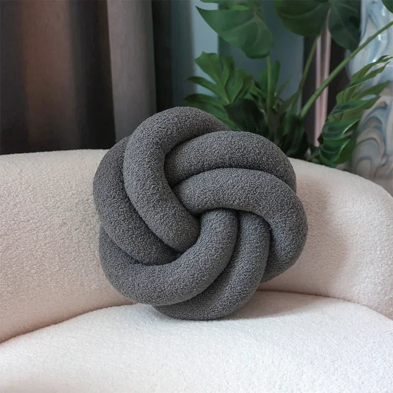 Nordic Cotton Boucle Knoop Kussen | Avosian