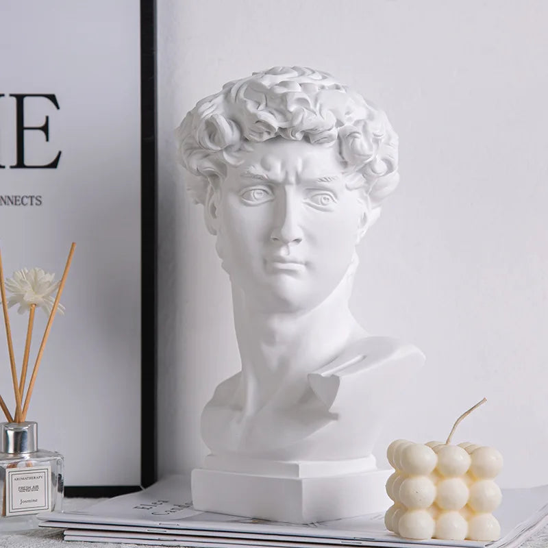 Europese Huishouddecoratie David Hoofd Hars Beelden Beelden Huishouddecoratie Moderne Abstracte Kunst Buste Sculptuur Kunst Schets Oefening
