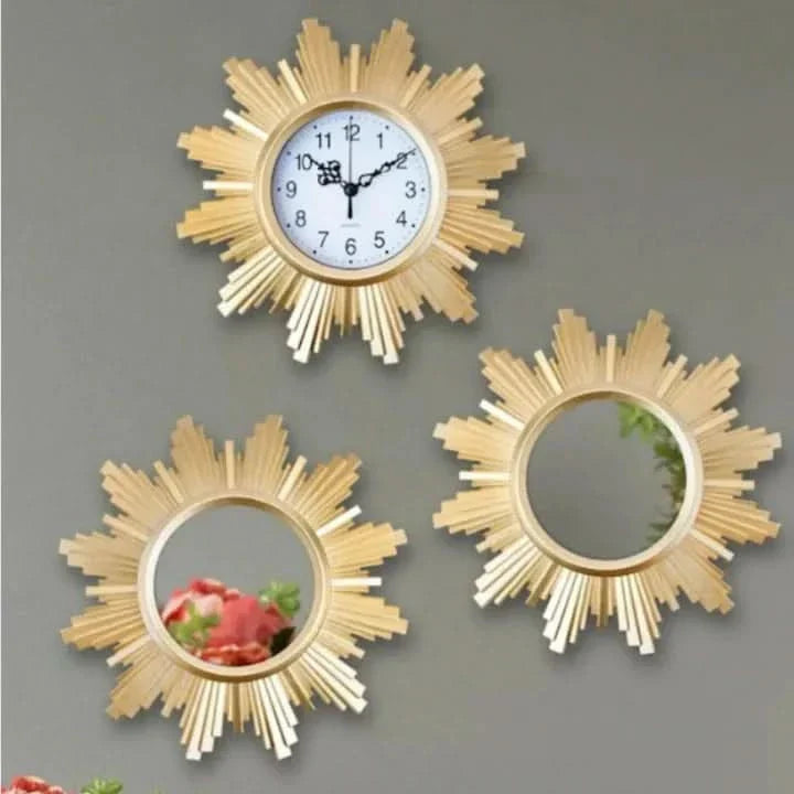 Avosian | Lena - Luxe Horloge en Spiegel Set