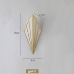 Fan-vormige Art Deco wandlamp