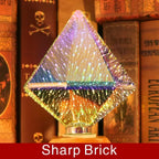3D LED lamp | Vintage vuurwerk effect lamp met E27 fitting | 6W 85–265V | Decoratie, feest & kerstverlichting | Auravia
