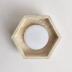 Wabi Sabi Travertin LED Plafondlamp