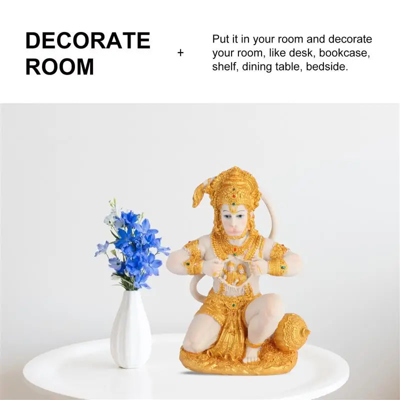 1 stuk Hanuman Boeddha Aap God Beeld Zuidoost-Aziatische Stijl Thuis Scultuur Heer Hanuman Standbeeld Boeddha Figur Ornament
