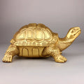 Brass Feng Shui Schildpad Standbeeld Gelukkige Dier Sculptuur voor Duurzaamheid Thuis Kantoor Decoratie Beeldje Cadeau Studie Ornament