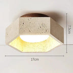 Wabi Sabi Travertin LED Plafondlamp
