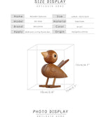 Een kleine vogel vertelde me, Nordic houten ornament