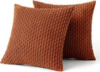 Zachte Ribbel Velours Decoratieve Kussen met Strepen in Boho Stijl voor Sofa en Bed