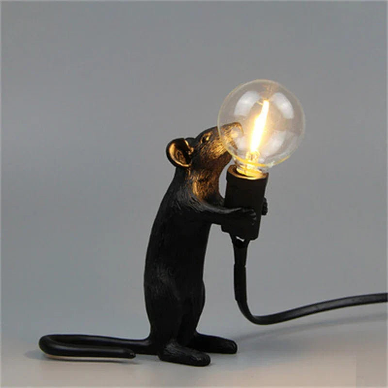 Moderne LED Tier Tafellampen: Harz Rat, Kat en Eekhoorn Nachtlampen