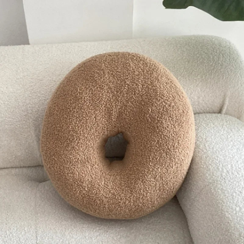 Nordic Bouclé Abstract Kussen – Minimalistische Pluche Kussen | Avosian