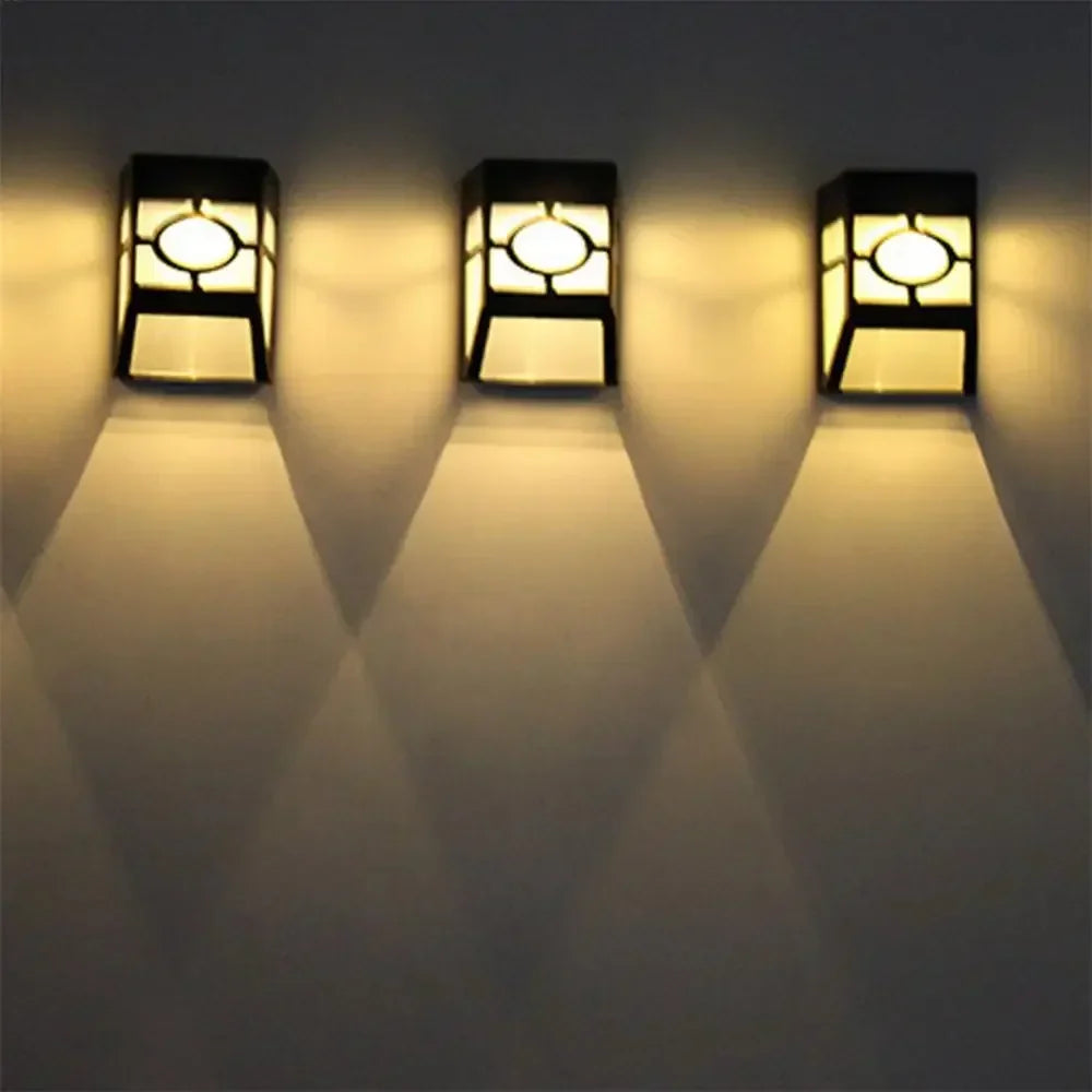 Zonnewandlamp met LED - Moderne buitenverlichting voor tuin & terras, wandlampen