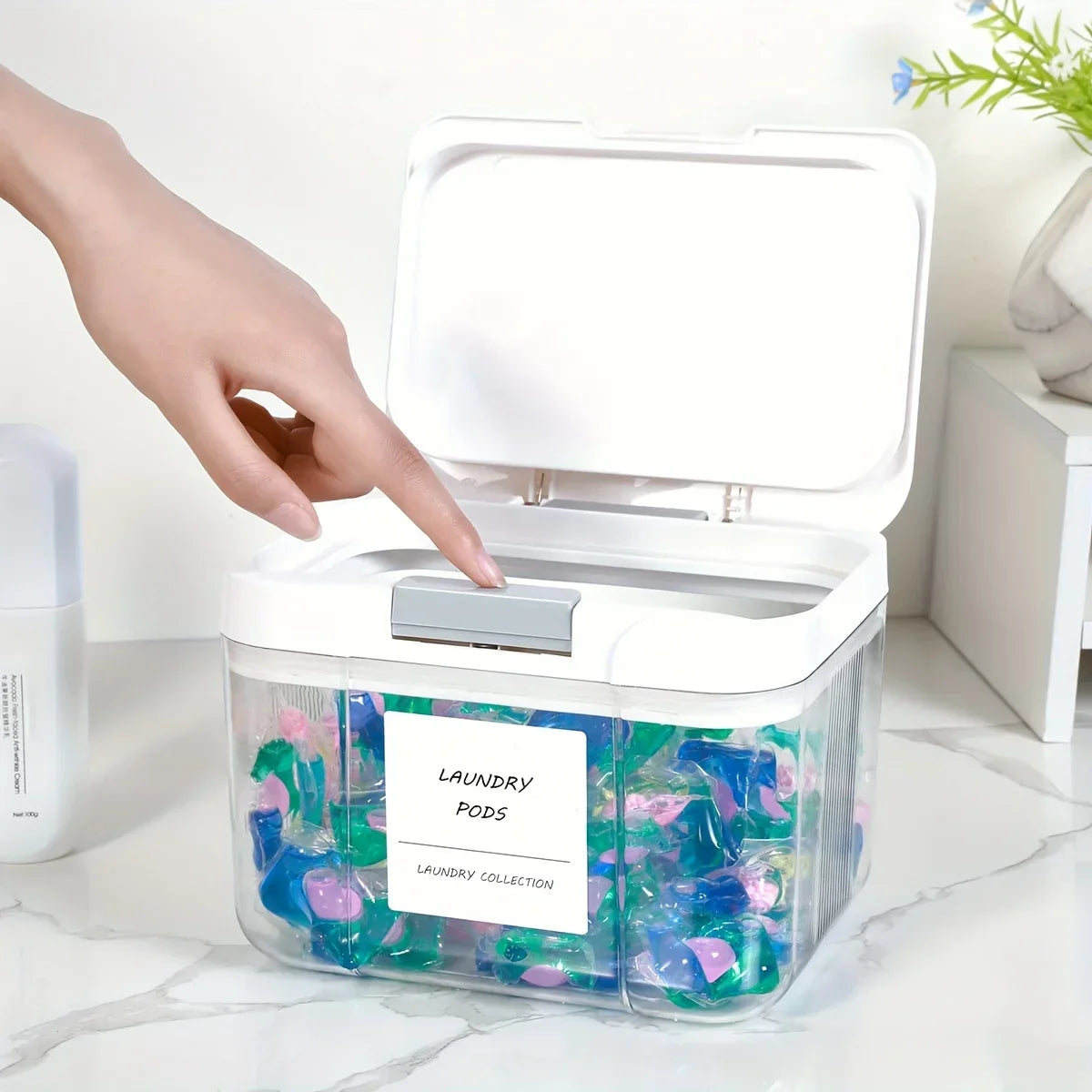 Wasmiddel-Pods Opbergbox met Deksel