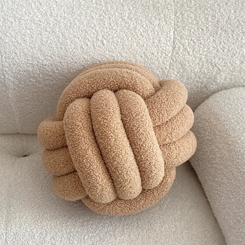 Nordic Bouclé Abstract Kussen – Minimalistische Pluche Kussen | Avosian