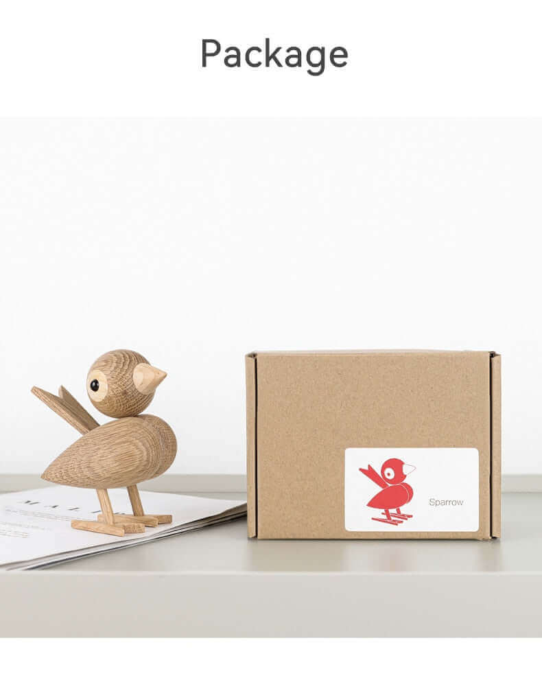 Een klein vogeltje vertelde me, Nordic houten ornament