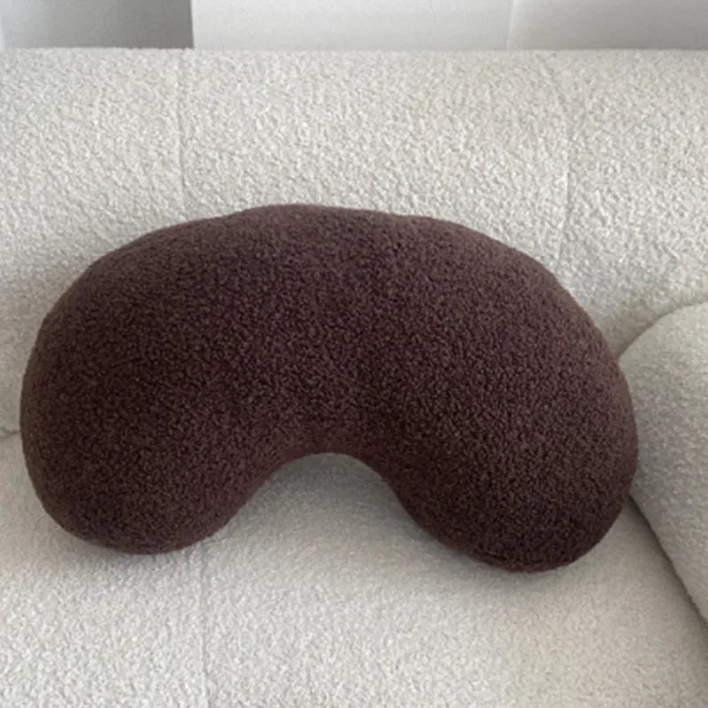 Nordic Bouclé Abstract Kussen – Minimalistische Pluche Kussen | Avosian
