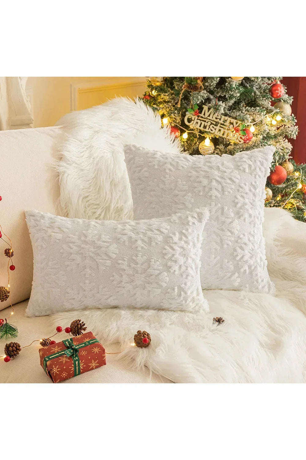 Pluche decoratieve kussenhoes | Avosian