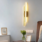 Moderne LED Wandlamp: Zwart/Gouden Acryl Kamerversiering Lamp