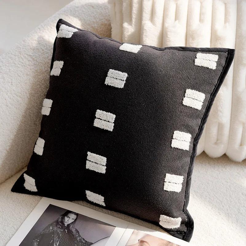 Luxe Geweven Decoratieve Kussen met Paardenprint voor Bank en Woonkamer