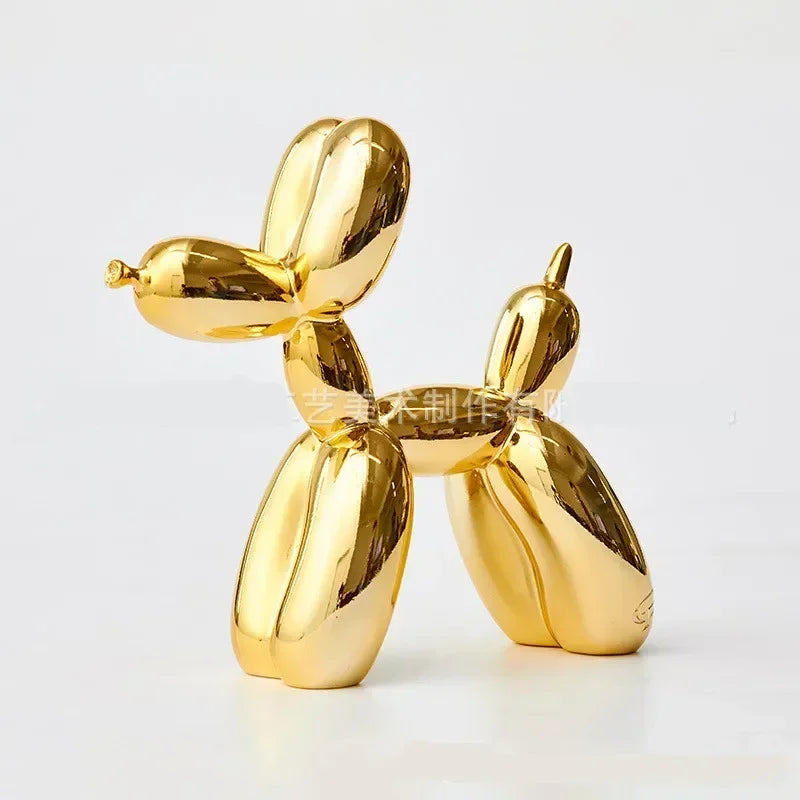 Nordic Balloon Dog Sculptuur Hars Dier Ornament Kunst Sculpturen en Figuren Ambacht Thuis Decoratie Kamer Bureau Accessoires