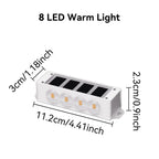 Solar wandlampen Solavine | Warm wit licht | IP44 weerbestendig | Voor hek, terras & tuin | 8 uur lichtduur