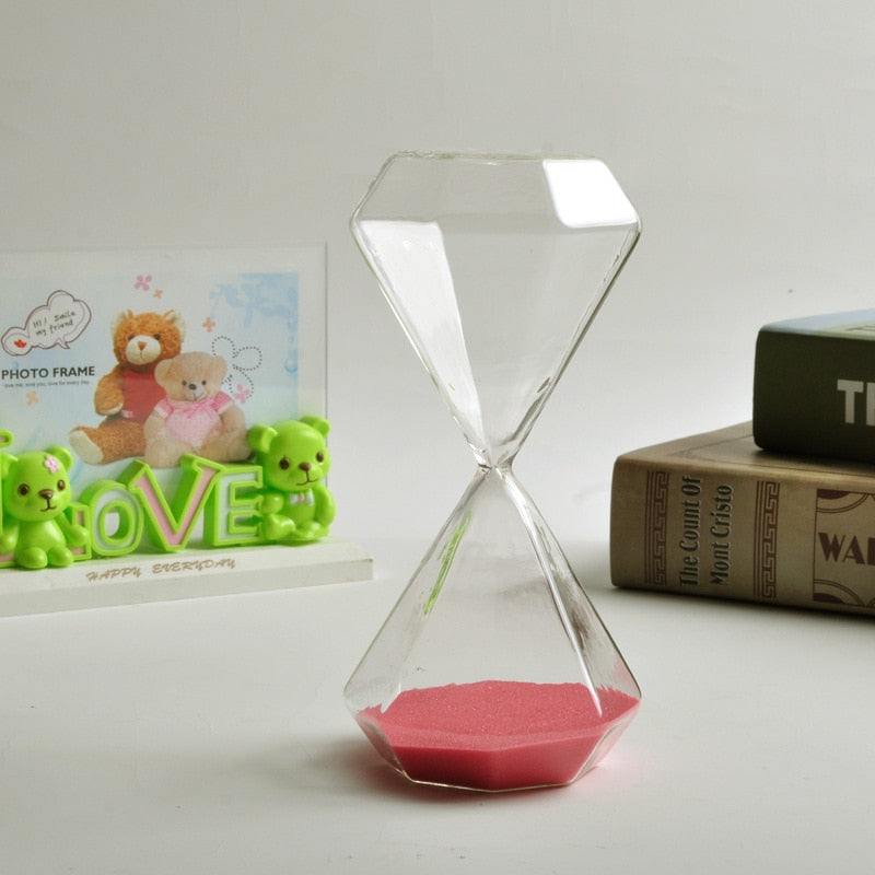 5–60 Minuten diamanten zandloper, zandloper, zandloper, kinder cadeau, zandloper, huisdecoratie, beschikbaar in meerdere kleur opties