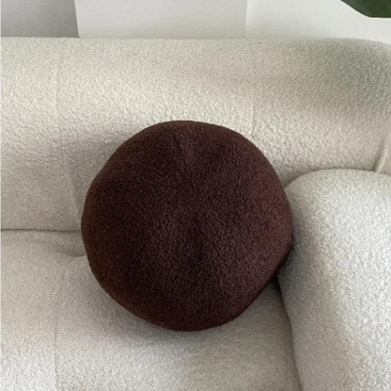 Nordic Bouclé Abstract Kussen – Minimalistische Pluche Kussen | Avosian