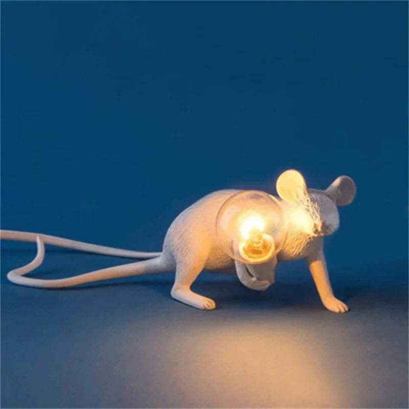 Moderne LED Tier Tafellampen: Harz Rat, Kat en Eekhoorn Nachtlampen