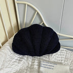 Pastel Shell Kussen – Fluffy Bouclé Pluche Kussen | Avosian