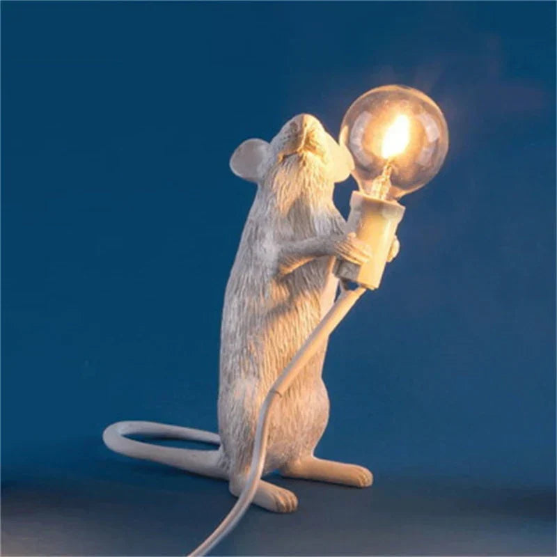 Moderne LED Tier Tafellampen: Harz Rat, Kat en Eekhoorn Nachtlampen