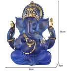 Zeldzaam gekleurde semi-transparante Ganesh beelden voor geluk in uw huis