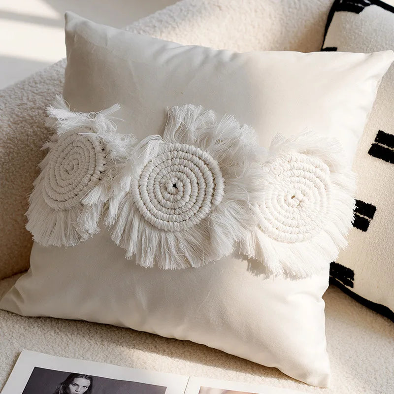 Luxe Geweven Decoratieve Kussen met Paardenprint voor Bank en Woonkamer