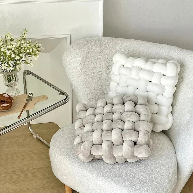 Chunky Woven Knot Kussen | Avosian