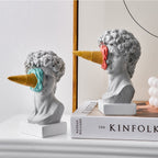 David Beeld met IJsje Thuisdecoratie Sculptuur