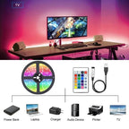 USB RGB LED strip verlichting met app-besturing voor kamer- en TV-achtergrondverlichting decor
