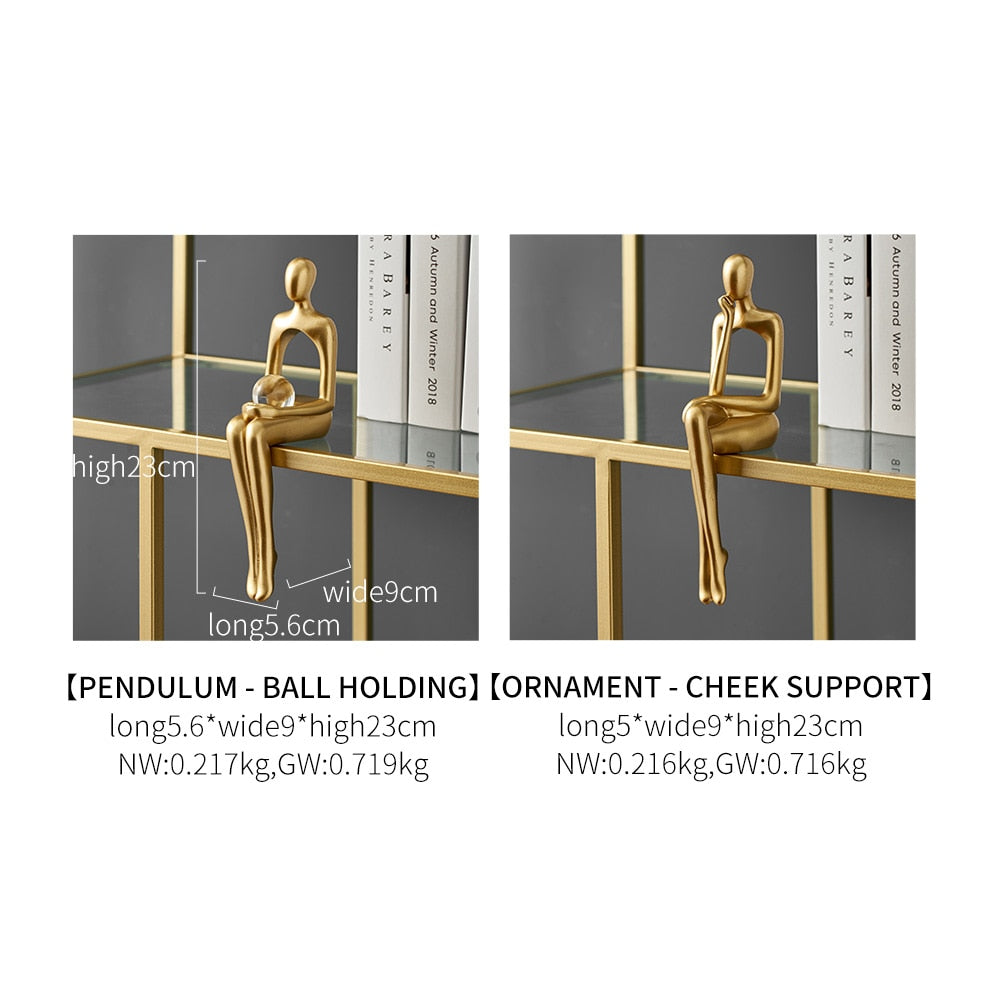 Moderne Figuren Abstracte Huisdecoratie Beeldhouwwerk