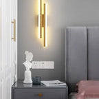 Moderne LED Wandlamp: Zwart/Gouden Acryl Kamerversiering Lamp
