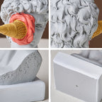 David Beeld met IJsje Thuisdecoratie Sculptuur