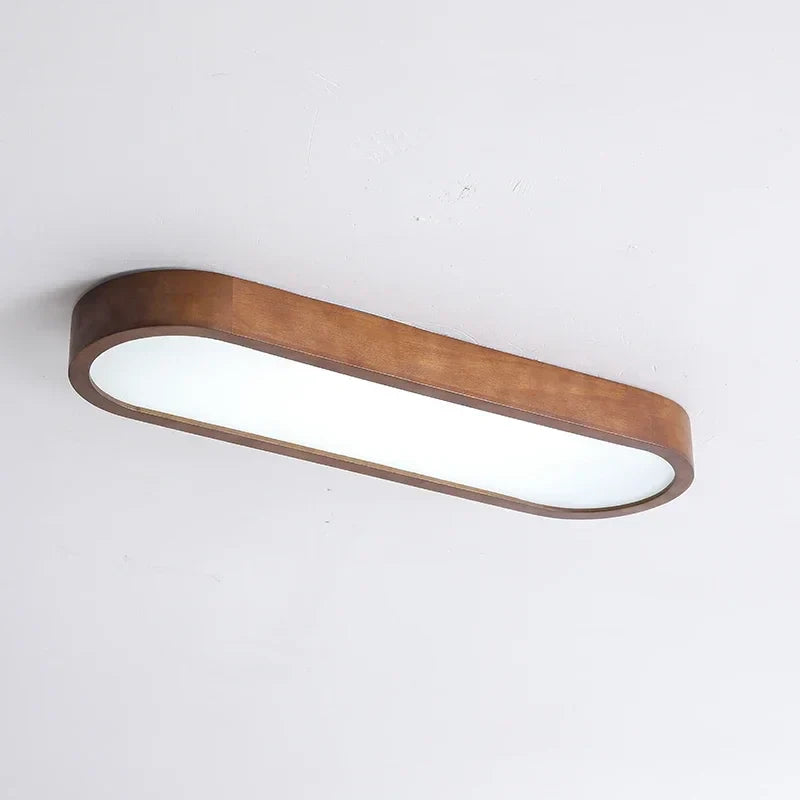 Energiesaving wood LED ceiling lamp