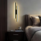 Moderne LED Wandlamp: Zwart/Gouden Acryl Kamerversiering Lamp