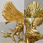 Hars Gouden Arend Standbeeld Kunst Dier Model Collectie Ornament Huis Kantoor Bureau Feng Shui Decor Figuren eenvoudig