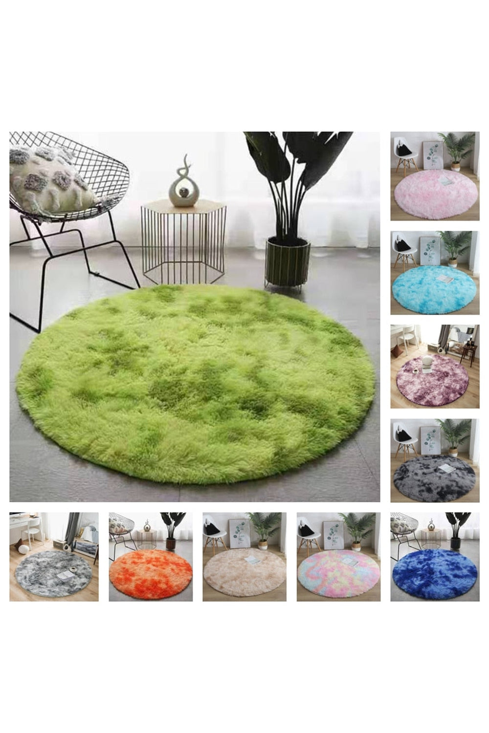 Fluffy Rond Tapijt
